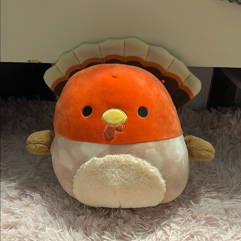 Plush Turkey Toy Squishmallow 12in